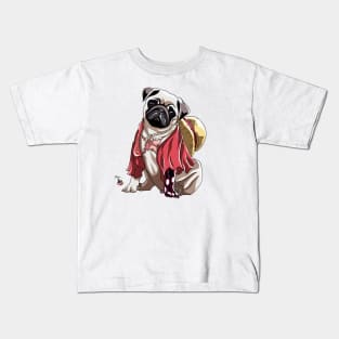 Monkey d pug Kids T-Shirt